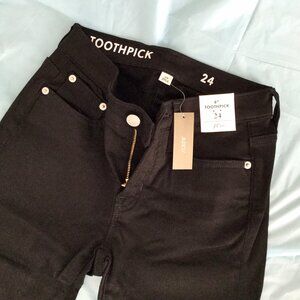 J. Crew Black Toothpick Jeans